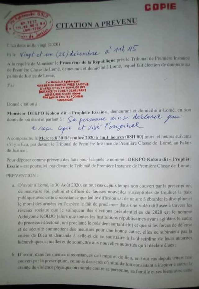 convocation_Esaïe-Dékpo