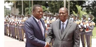 Les présidents Faure Gnassingbé et Alassane Ouattara